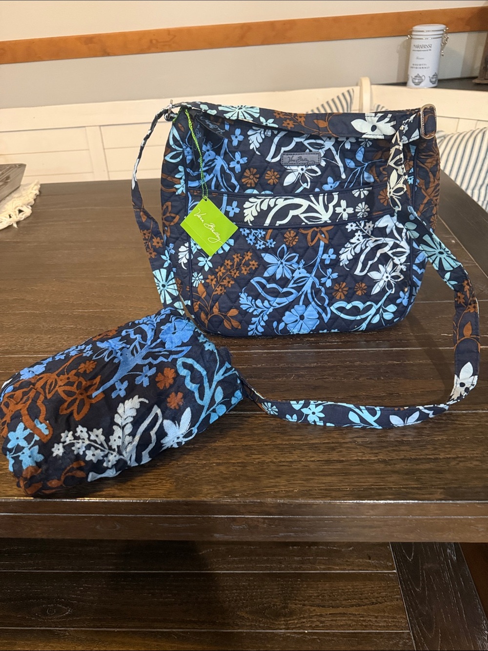 Vera Bradley Carryall Crossbody Java Floral